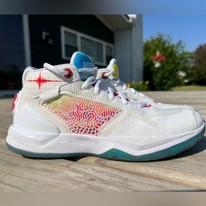 New Balance, Kawhi Leonard signature shoe. 
Used only for a couple of BB games